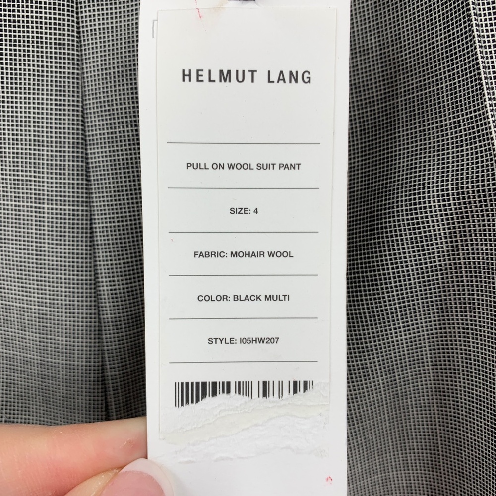 Helmut Lang Pull On Wool Cuffed Suit Pant Sz 4 - Picture 9 of 13